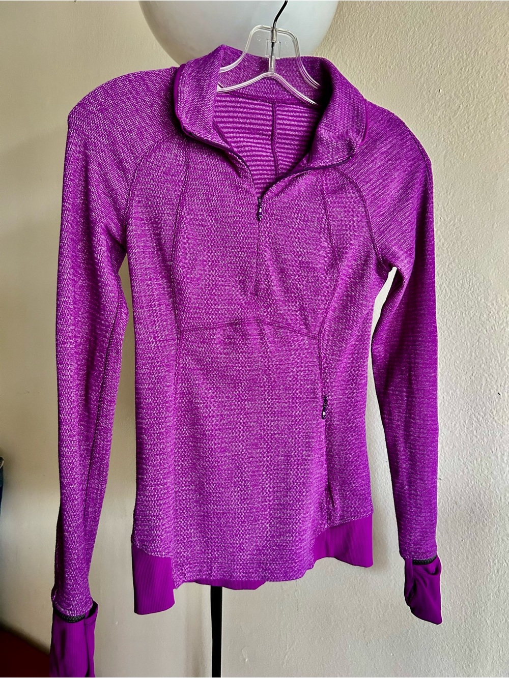 lululemon athletica Heathered Purple Quarter-Zip Pullover